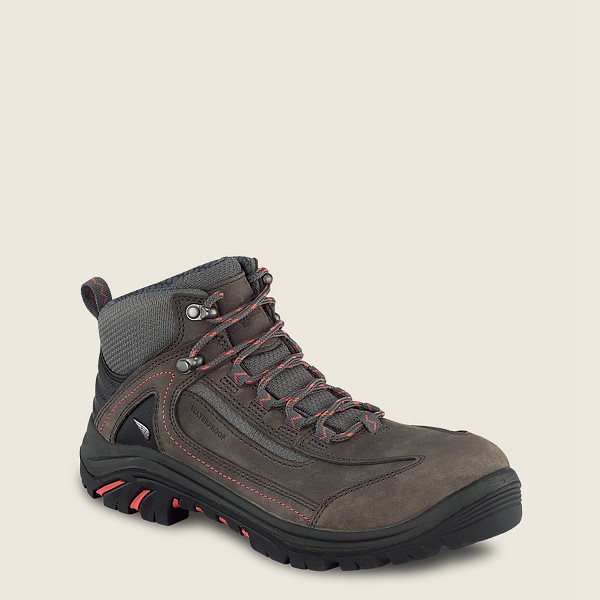 Red Wing Hiking Boots Dark Grey - Womens Trades - 5-inch Waterproof Safety Toe - 7698-NLWFJ